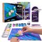 OKTO | DIY 3D Creative Air Dry Clay | 3D Painting natural canvas set | Famous Masterpieces ”Water lilies” | 11.8x15.7 in